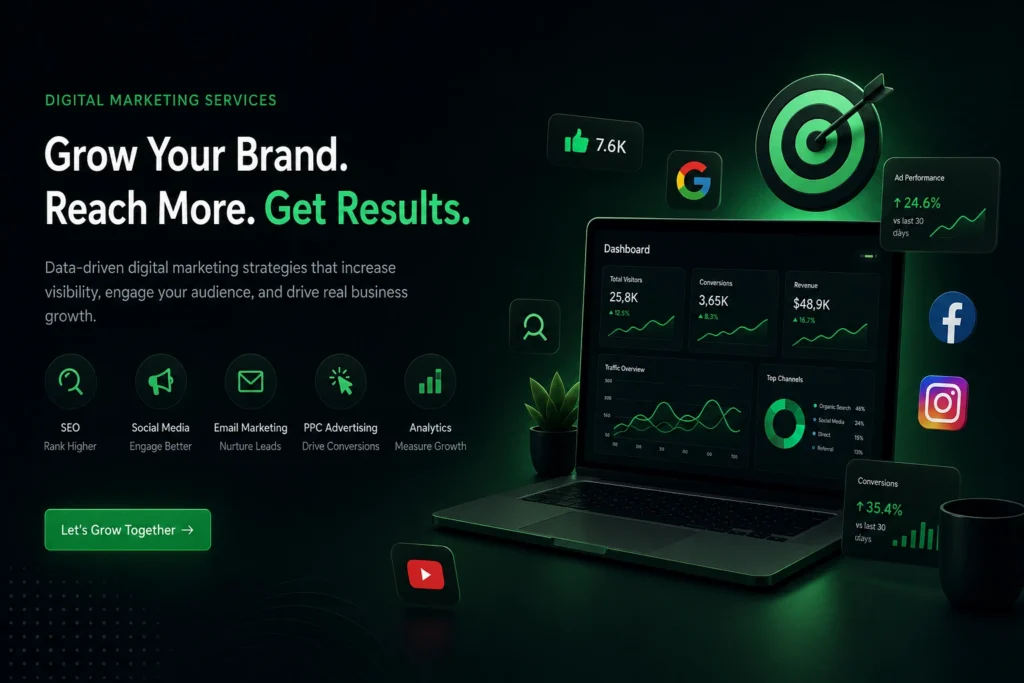 Freelance Digital Marketer in UAE providing SEO, Google Ads, and digital growth services for business success.